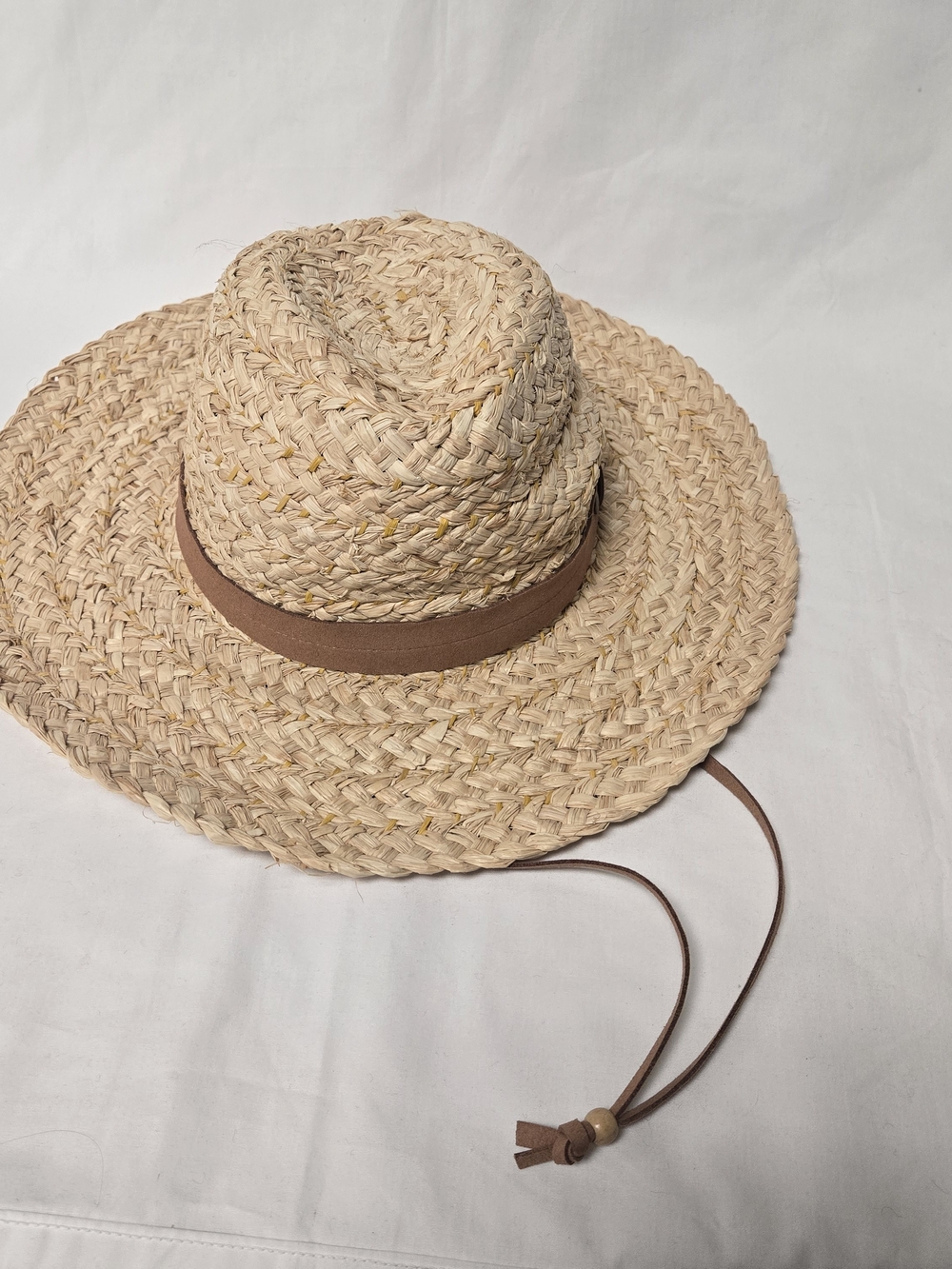 Pistil Natural Straw Hat with Faux Leather Band - Picture 2 of 5
